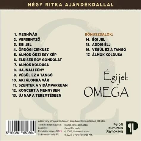 omega egi jel cd kaufen|Egi jel by Omega, CD + bonus with progg .